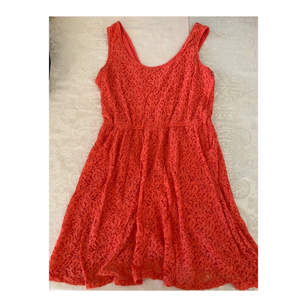 Mossimo Supply Co. Coral Lace Dress